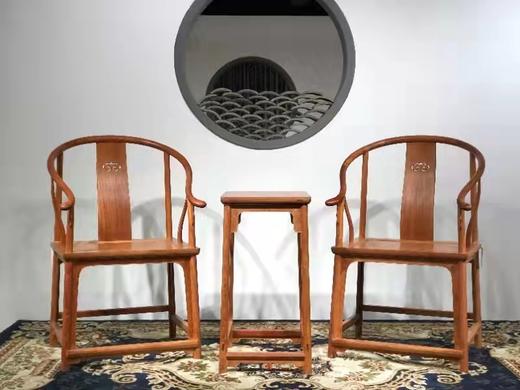 红桥红  家具严选  缅甸花梨（大果紫檀）  【如意纹 素刀牙圈椅】 商品图8