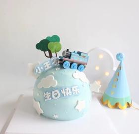 托马斯球形周岁百天蛋糕