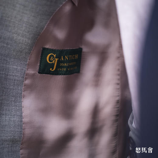 C&J Antich 澳洲美丽诺羊毛灰色全麻衬套装 商品图7