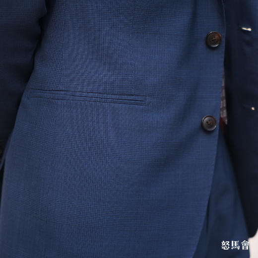 C&J Antich 澳洲美丽诺羊毛藏蓝色暗亲王格全麻衬套装 商品图7