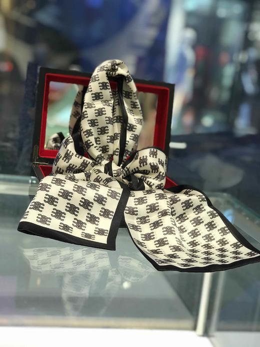 优品堂《春的律动》桑蚕丝双层条形长巾 商品图1