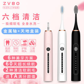 【家用电器】星球米琪声波震动磁悬浮六档软毛充电电动牙刷