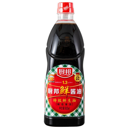 厨邦鲜生抽特级酱油900ml 商品图0
