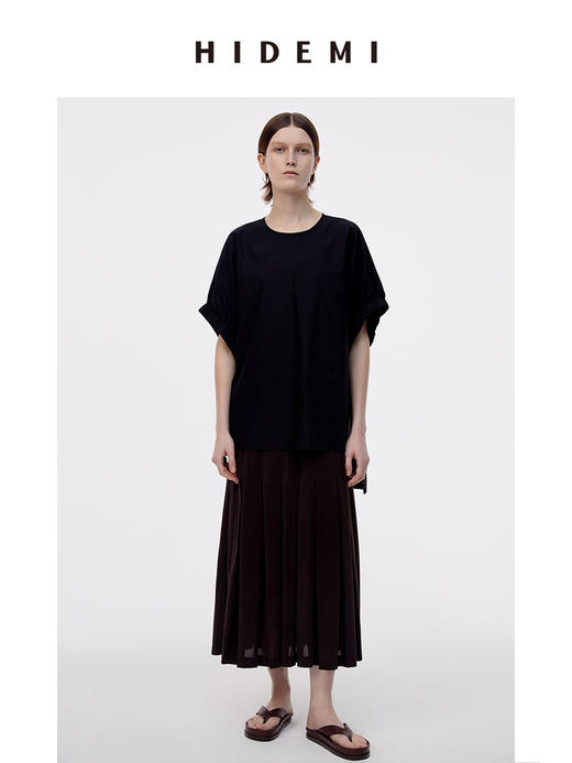 HIDEMI简约设计感廓形大灯笼袖衬衫 商品图5