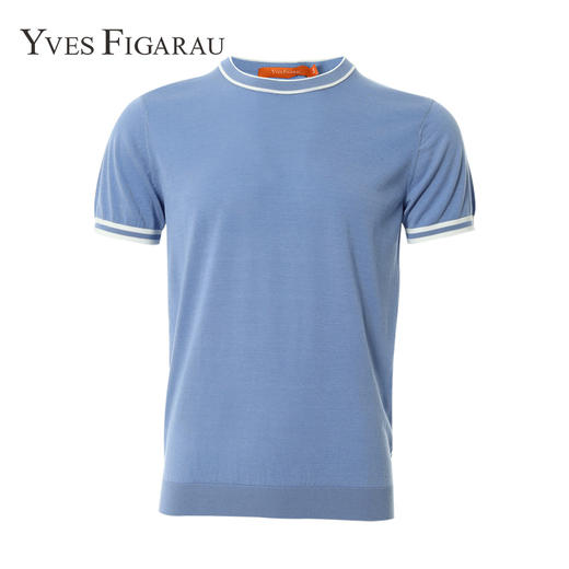 YvesFigarau伊夫·费嘉罗夏季新款休闲舒适透气短袖T恤（尺码偏小，建议拍大一码）916816 商品图3