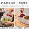 日式双层可调节隔板蔬果盒沥水篮保鲜盒 商品缩略图6