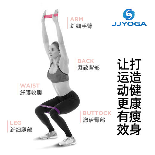 JJYOGA瑜伽健身乳胶弹力带弹力圈 商品图3