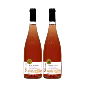 【双支特惠装】维拉罗勒-安茹桃红葡萄酒 Vallee Loire Rose d'Anjou 750ml*2