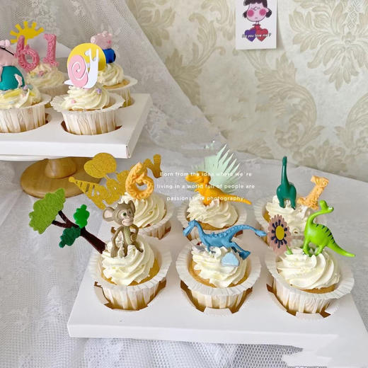 卡通主题系列：甜蜜下午茶，口感和颜值缺一不可的杯子蛋糕，建议与主蛋糕搭配 商品图3