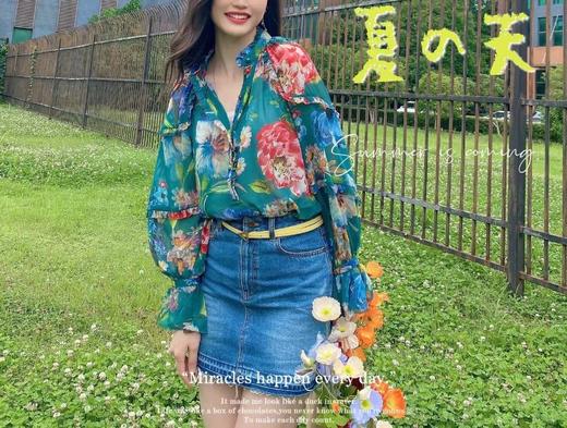 3楼阿玛施AMASS碎花衬衣 商品图1