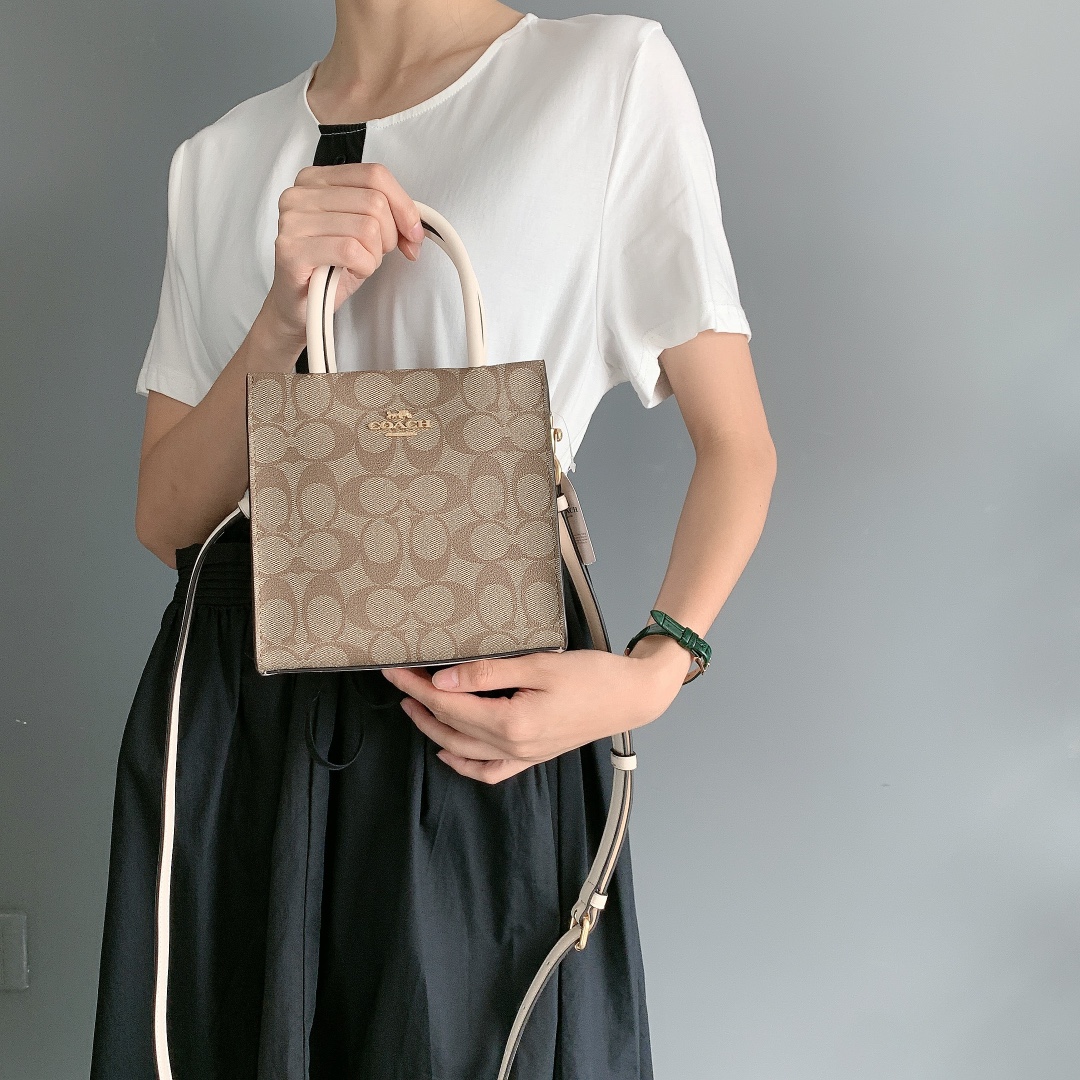 coach蔻驰女士琴谱包cally手提斜挎包