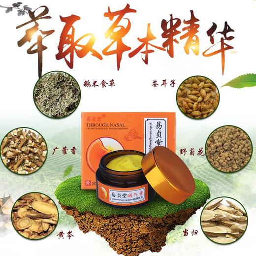 易贞堂通气膏中药喷雾剂打喷嚏流鼻涕鼻甲肥大鼻炎 商品图1