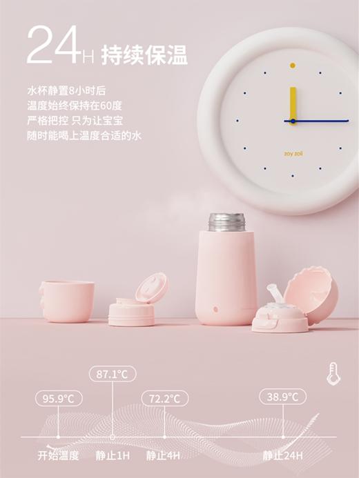 zoyzoii儿童保温杯带吸管便携宝宝水壶幼儿园男小学生女可爱水杯 商品图8