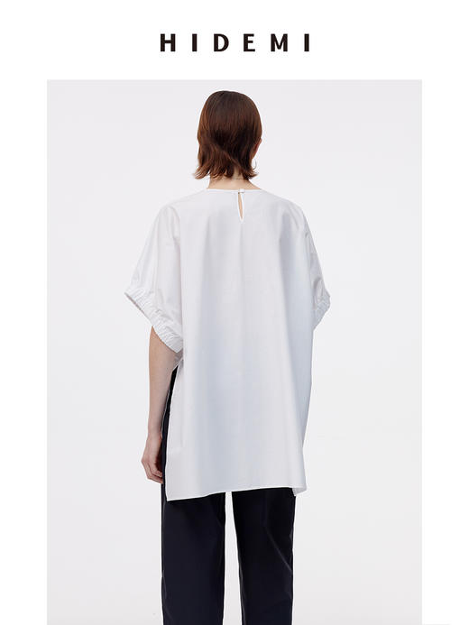 HIDEMI简约设计感廓形大灯笼袖衬衫 商品图11
