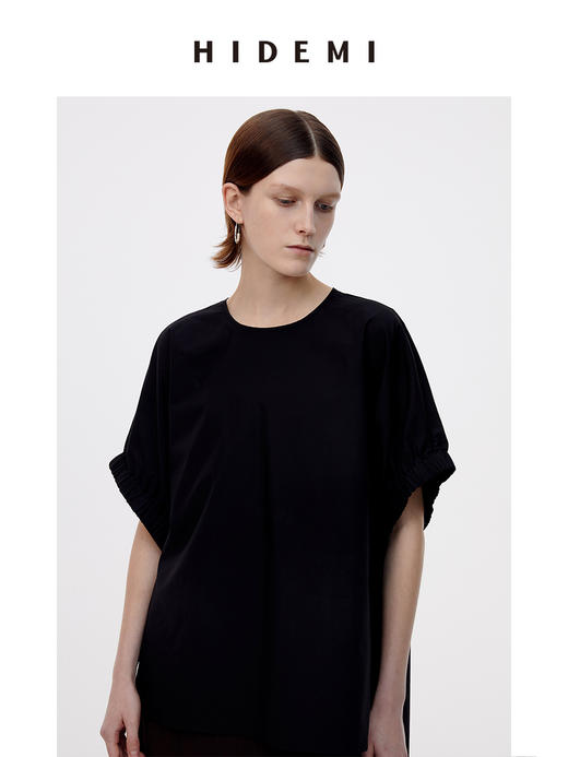 HIDEMI简约设计感廓形大灯笼袖衬衫 商品图8