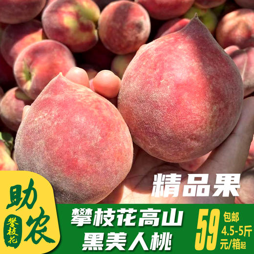攀枝花高山•黑美人桃4.5斤/5斤【现摘鲜果72小时内发货】 商品图0