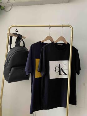 Calvin Klein Jeans胶印男款经典款短袖T恤正品保真