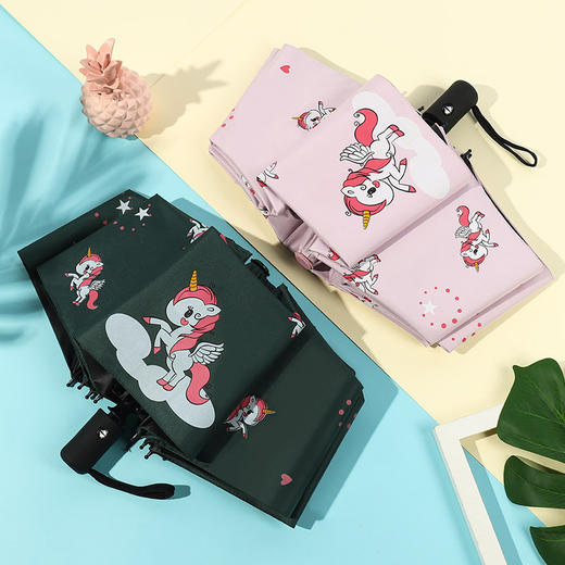 【日用百货】雨德雨伞全自动儿童创意卡通图案遮阳伞 商品图2