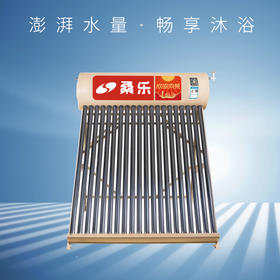 桑乐(SANGLE)太阳能热水器家用  欣欣向荣  聚能集热管 一次性辊压成型专利技术 光电两用