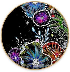 《深海里的梦幻海葵》线描【自动发货：下单后，点击手机短信中收到的链接，即可获取文件下载的链接；如有任何问题，可添加客服微信hm33268获得帮助】