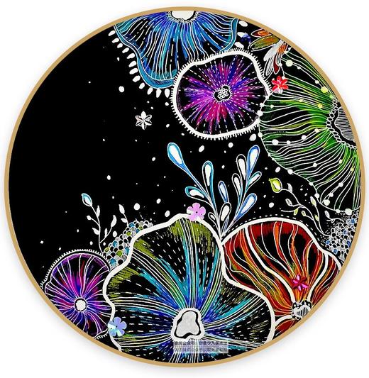 《深海里的梦幻海葵》线描【自动发货：下单后，点击手机短信中收到的链接，即可获取文件下载的链接；如有任何问题，可添加客服微信hm33268获得帮助】 商品图0