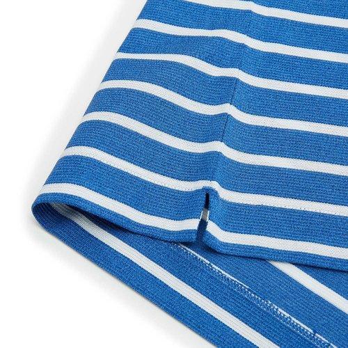 DIDIBOY/迪迪博迩蓝色男士短袖T恤律动条纹简约时尚帅气渐变男士单品 商品图4