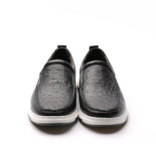 【21春夏新品】UROK新品鸵鸟皮时尚休闲男鞋软底防滑休闲鞋 商品图3