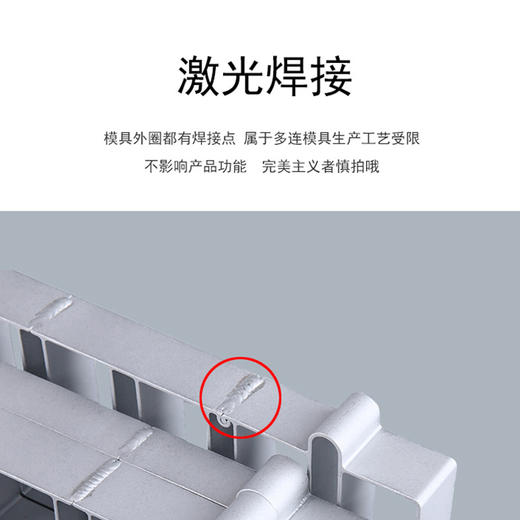 三能8连长方型圆形正方形凤梨酥模具 家用不沾圈模 烘焙模具 商品图3