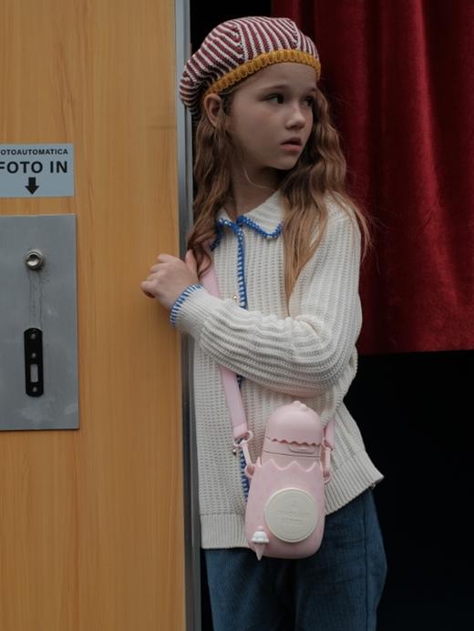 zoyzoii儿童保温杯带吸管便携宝宝水壶幼儿园男小学生女可爱水杯 商品图4