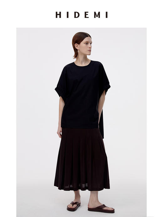 HIDEMI简约设计感廓形大灯笼袖衬衫 商品图6