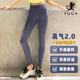 壁虎瑜伽2021【氧气2.0】单面磨毛无痕极简多色高弹九分裤