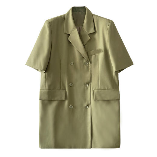 【法式设计感】帅气干练 双排扣西装连衣裙女  A字版型 拉长腿部线条，更显高挑 商品图7