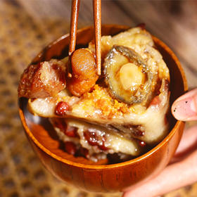 鲍富粽|广府传统裹蒸粽，豪华料足一口好满足