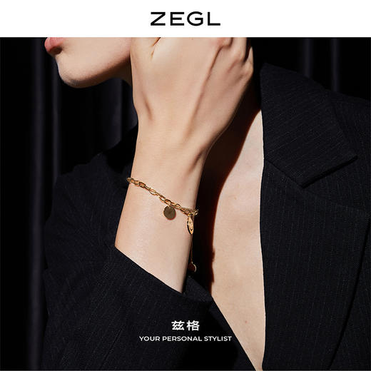 ZENGLIU高级感韩国笑脸手链女ins小众设计潮冷淡风复古网红手饰品 商品图3