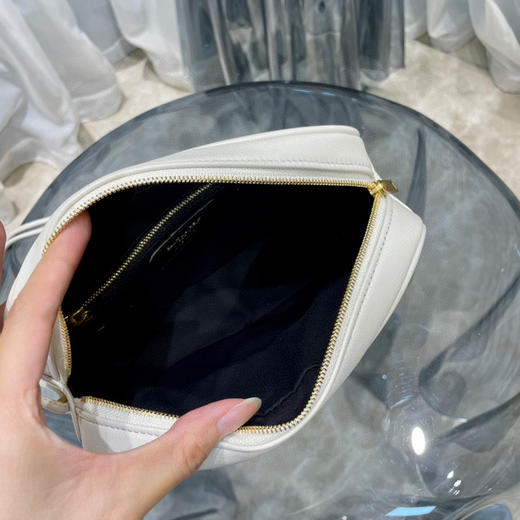 YSL菱格相机包-复古白 商品图6