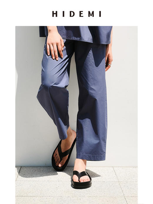 HIDEMI人字形简约厚底拖鞋 商品图12