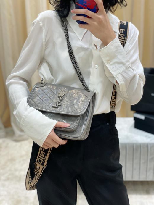 【原厂皮 NIKI】新版本（小号）-大象灰 商品图1