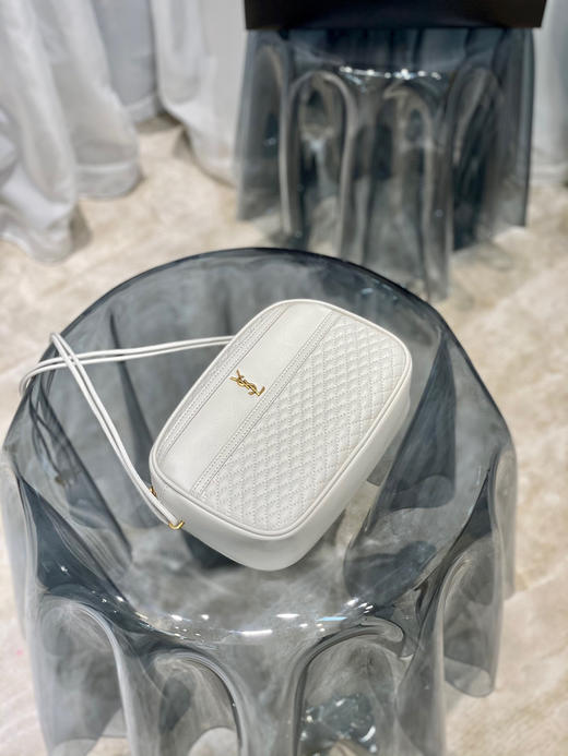 YSL菱格相机包-复古白 商品图2