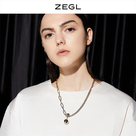 ZEGL圆珠卫衣项链女韩国百搭简约秋冬毛衣链长款2021年新款锁骨链 商品图0