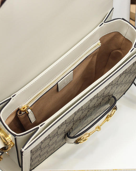 GUCCI 1955 Horsebit原厂皮-白色 商品图8