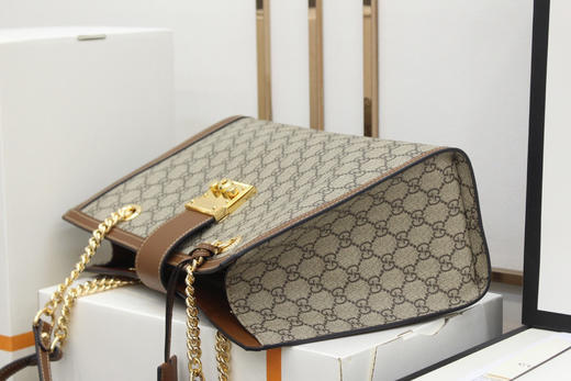 #原厂正品皮#Padlock系列-棕色大号 商品图6