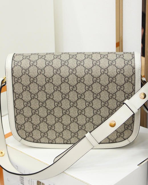 GUCCI 1955 Horsebit原厂皮-白色 商品图3