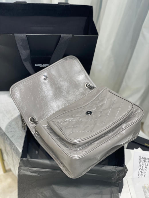 【原厂皮 NIKI】新版本（中号）-大象灰 商品图5