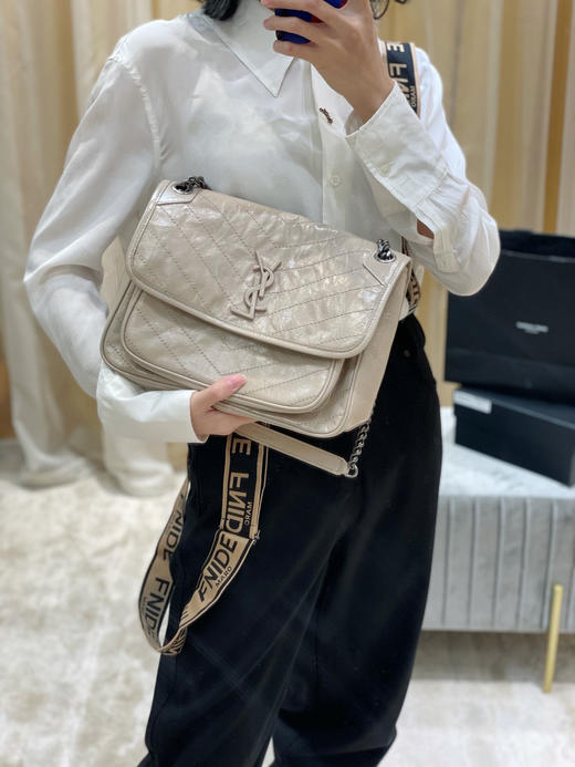 【原厂皮 NIKI】新版本（中号）-奶茶色 商品图1