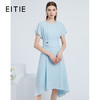 EITIE爱特爱夏季新款时尚气质圆领显瘦纯色简约连衣裙女59076107 商品缩略图0
