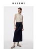 HIDEMI黑色简约大口袋设计感半身A字长裙 商品缩略图13