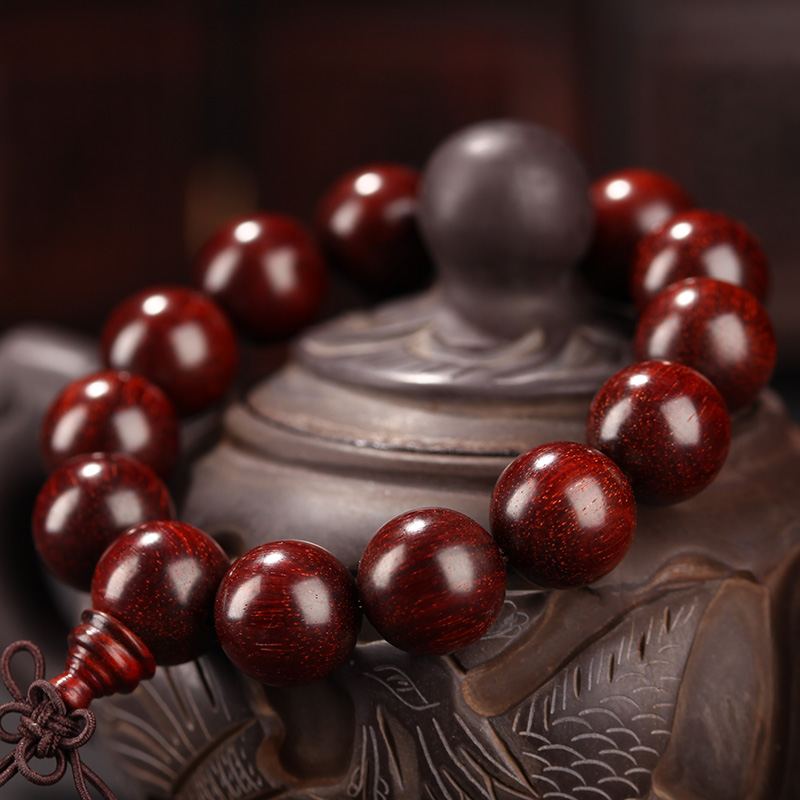 小叶紫檀佛珠手串36g16mm送女友闺蜜节日生日礼物