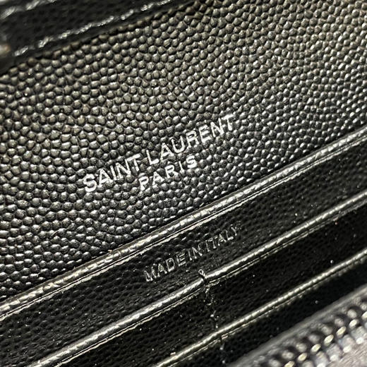 𝑴𝒐𝒏𝒐𝒈𝒓𝒂𝒎 𝑾𝒐𝒄信封包-黑色黑扣（原厂皮） 商品图8