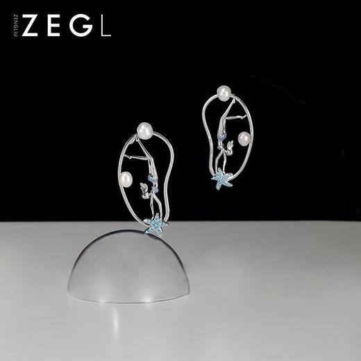 ZENGLIU设计师少女耳环韩国气质海星耳钉女设计感耳饰2021年新款 商品图4