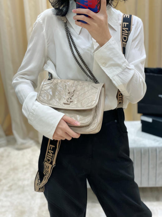 【原厂皮 NIKI】新版本（小号）-奶茶色 商品图1